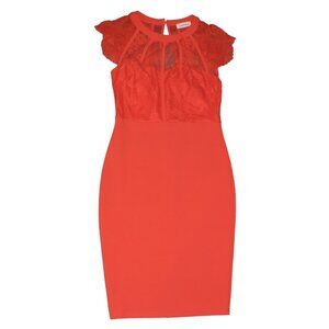 Small Adora Red Lace Bodycon Dress